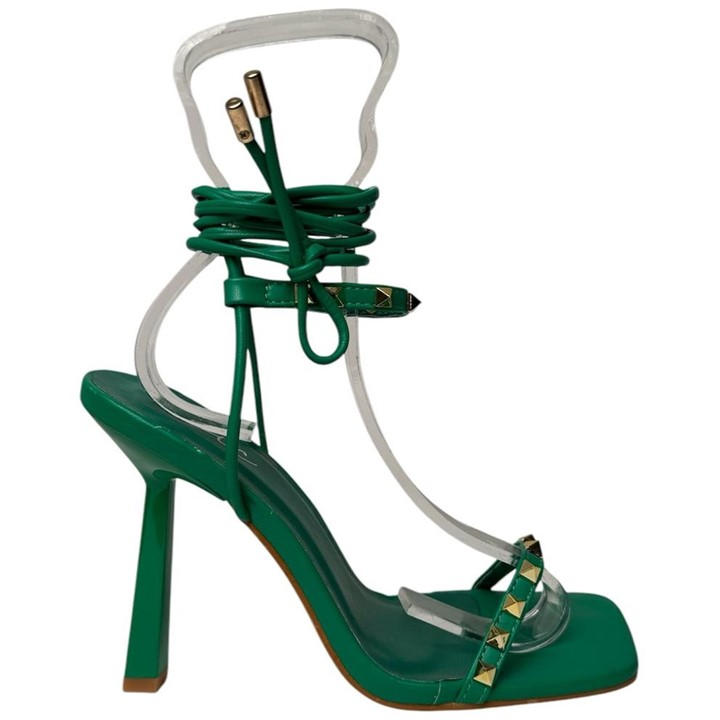 Retrò Leg Tie Sandal In Green