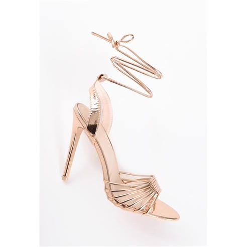 Glamorous - Glam Strappy Stiletto Court Shoes