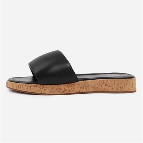 Wheres That From - PU Julia Flatform Sliders Sandal Ladies