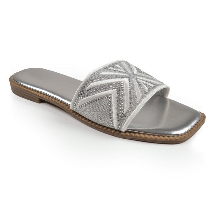 Wheres That From Women's Silver Where’s Blossom Sndl Size 7