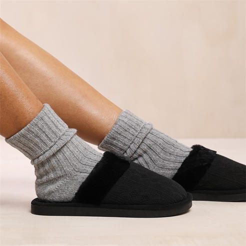 Wheres That From - Fur Slippers Ld99