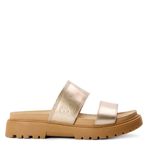 Timberland - Women's Slide Sandal Gold Flat Sandals