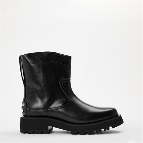 GANNI - Women's Low Boot Crink Platform Boots