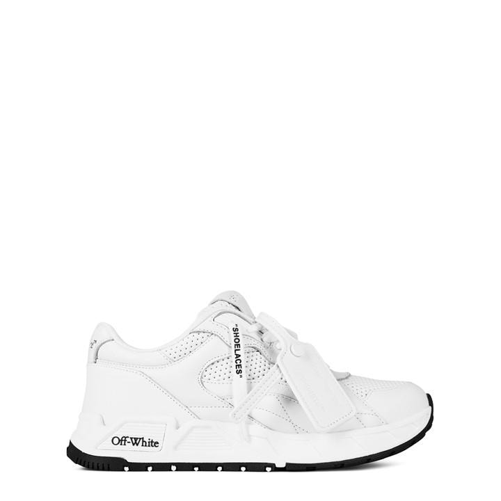 OFF-WHITE OMEN'S RUNNER B LOW LUXURIOUS LEATHER AND MESH TRAINERS