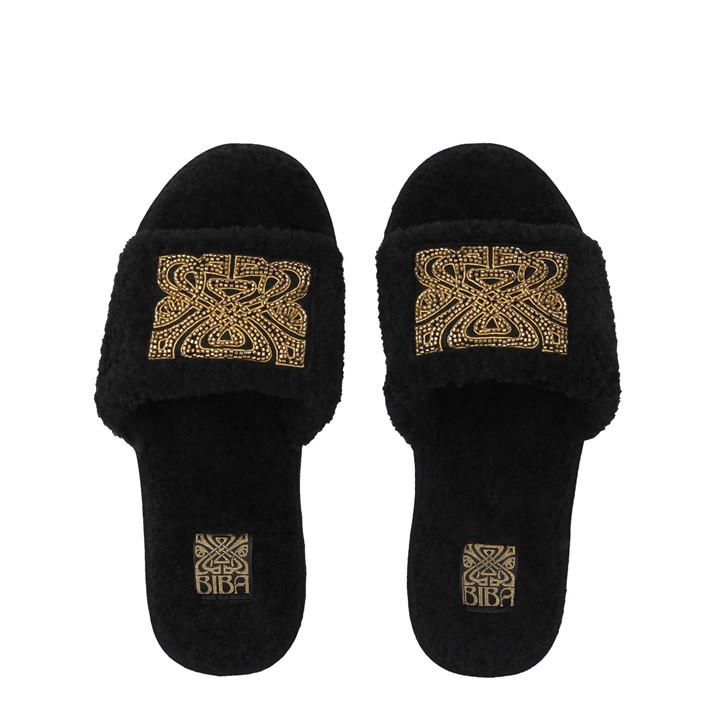Biba Logo Embellished Slipper