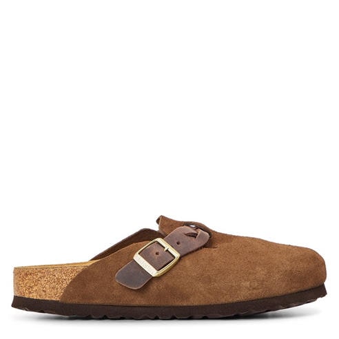 BIRKENSTOCK - Womens Boston Suede Mules