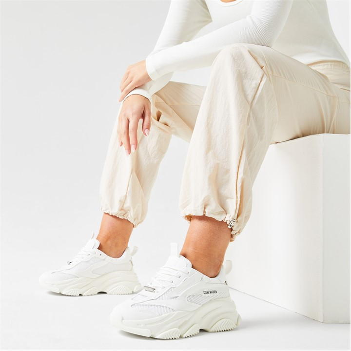 White - Steve Madden - Women's Possession Chunky Trainers