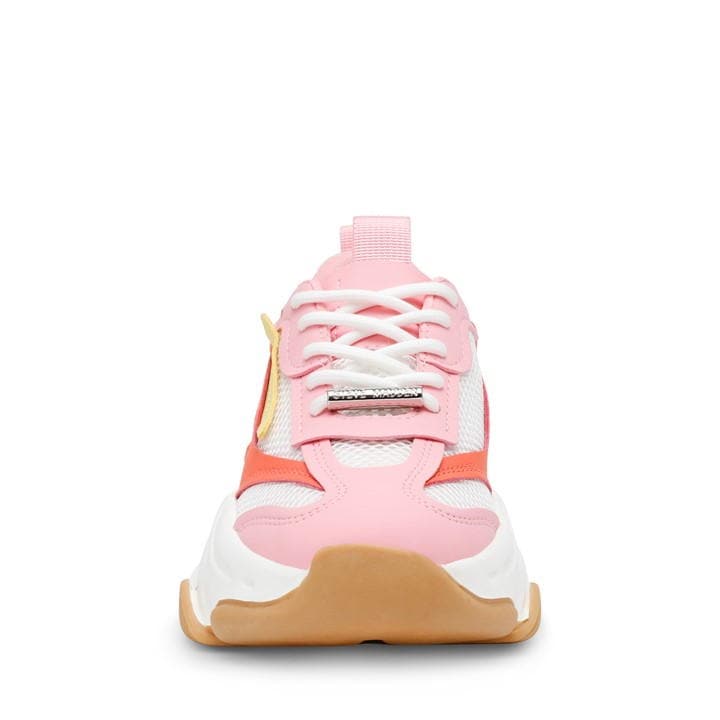 Pink/Yellow - Steve Madden - Women's Possession Chunky Trainers