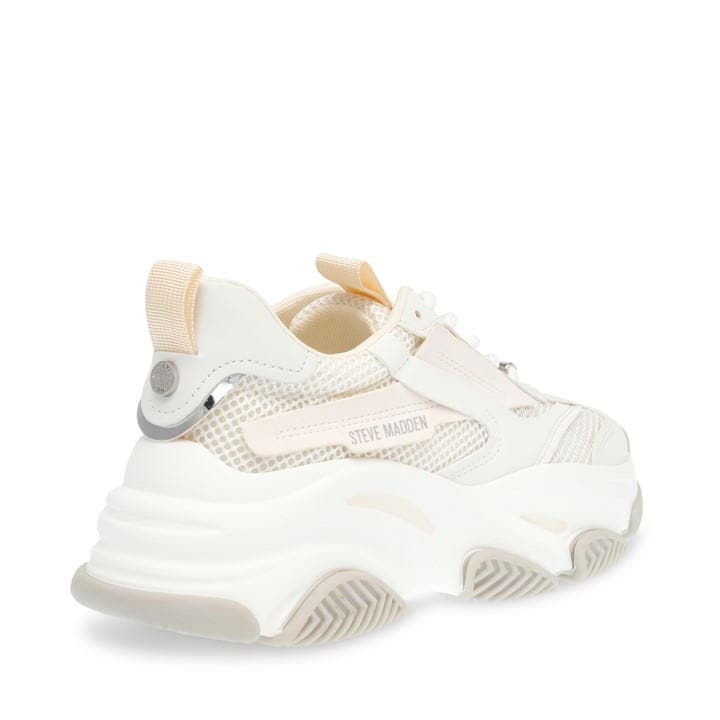 Wht Beige/Grey - Steve Madden - Women's Possession Chunky Trainers