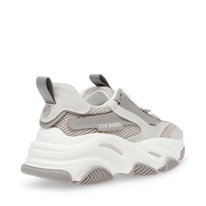 Grey/Grey - Steve Madden - Women's Possession Chunky Trainers