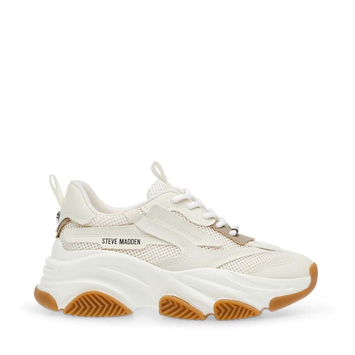 White/Gum - Steve Madden - Women's Possession Chunky Trainers