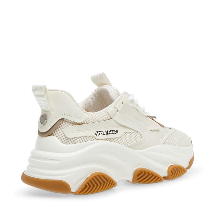 White/Gum - Steve Madden - Women's Possession Chunky Trainers