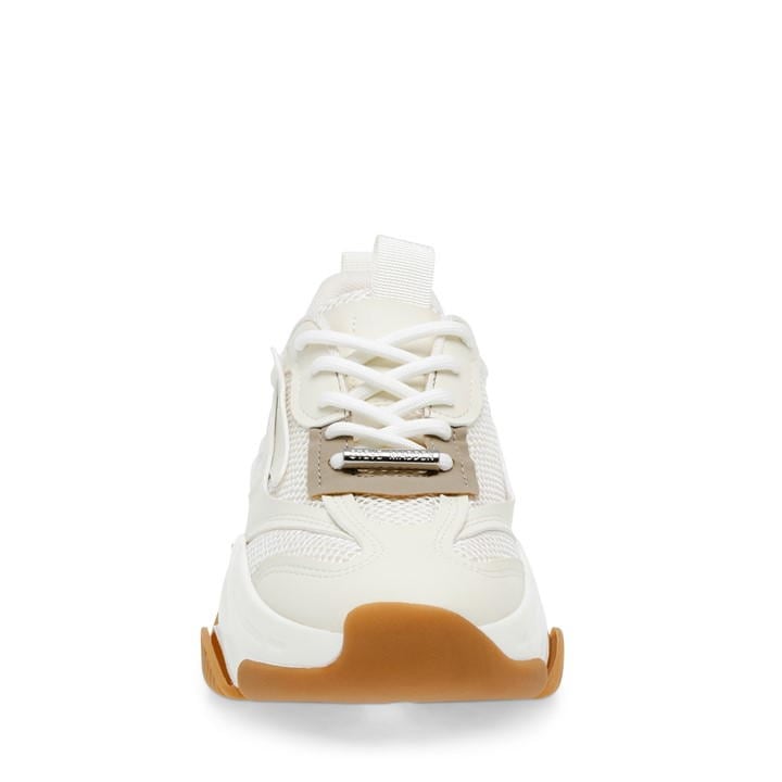 White/Gum - Steve Madden - Women's Possession Chunky Trainers