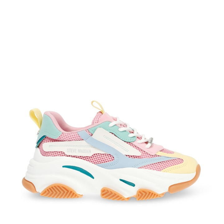 Pastel Multi - Steve Madden - Women's Possession Chunky Trainers