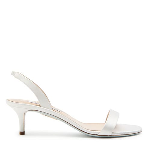 Aquazzura - Women's So Nude 50 Satin Heeled Sandals