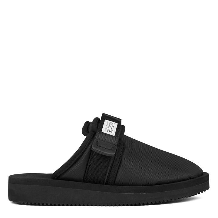 Suicoke Zavo Cab Puffy Nylon Mules In Black
