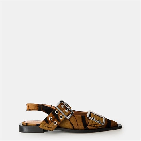 GANNI - Feminine Buckle Ballerinas