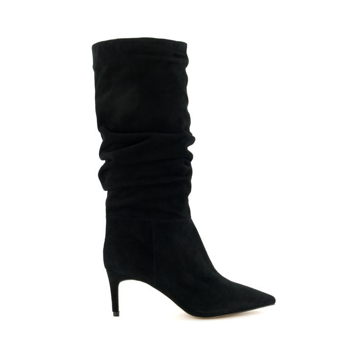 Dune London Slouch Pointed Toe Boot In Black