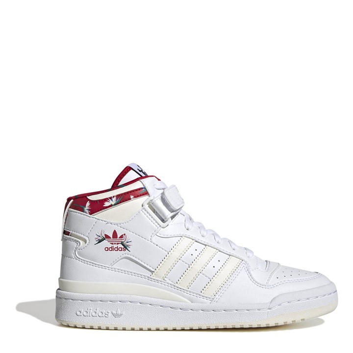 Adidas Womens White Forum Mid Tm - Size 6