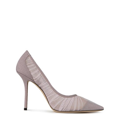 JIMMY CHOO - Glittered Tulle Love 100 Pumps