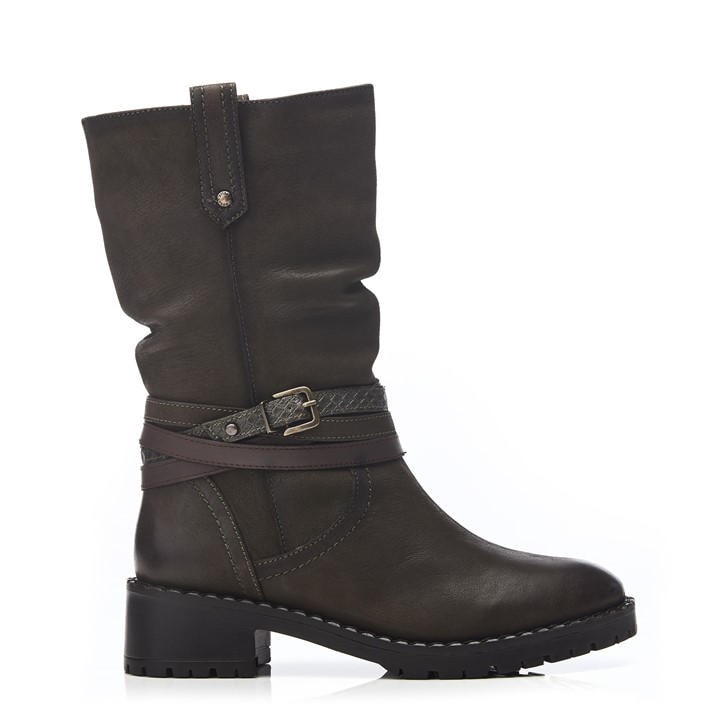 Moda In Pelle Women's Green Mp Beckette Khaki Nubuck Boots Size 4
