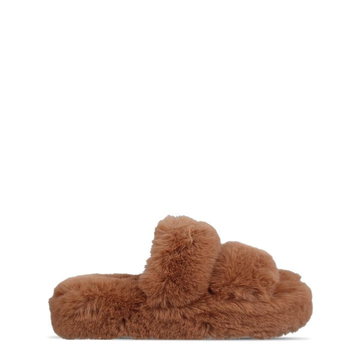 JACK WILLS FLUFFY STRAP SLIPPER