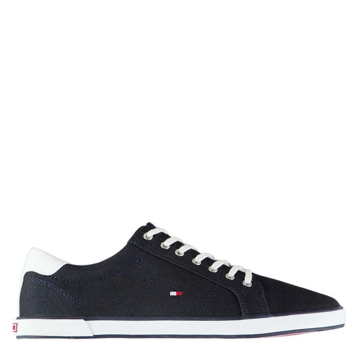 Tommy Hilfiger Men's Blue 1D Canvas Trainers Size 12