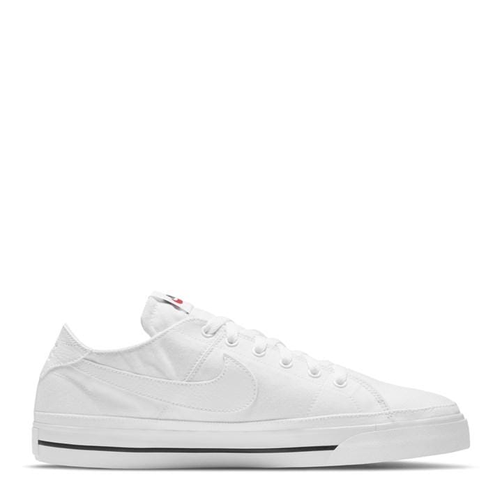 Nike Men's White Court Legacy Canvas Shoes Size 11
