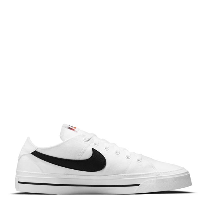 Nike Men's White Court Legacy Canvas Shoes Size 11