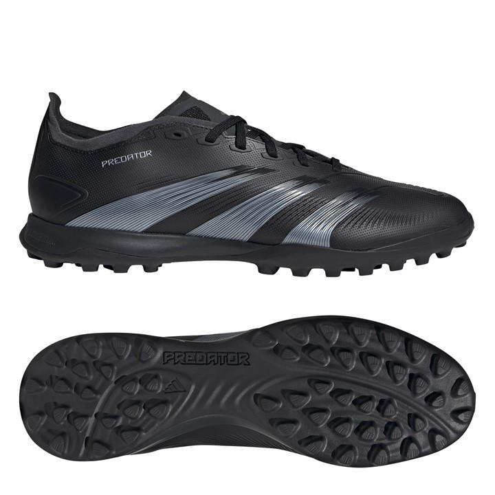 Black/Grey - adidas - Predator 24 League Low Turf Football Boots