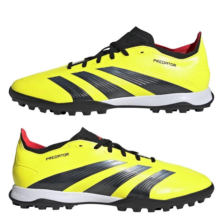 Yellow/Blk/Red - adidas - Predator 24 League Low Turf Football Boots