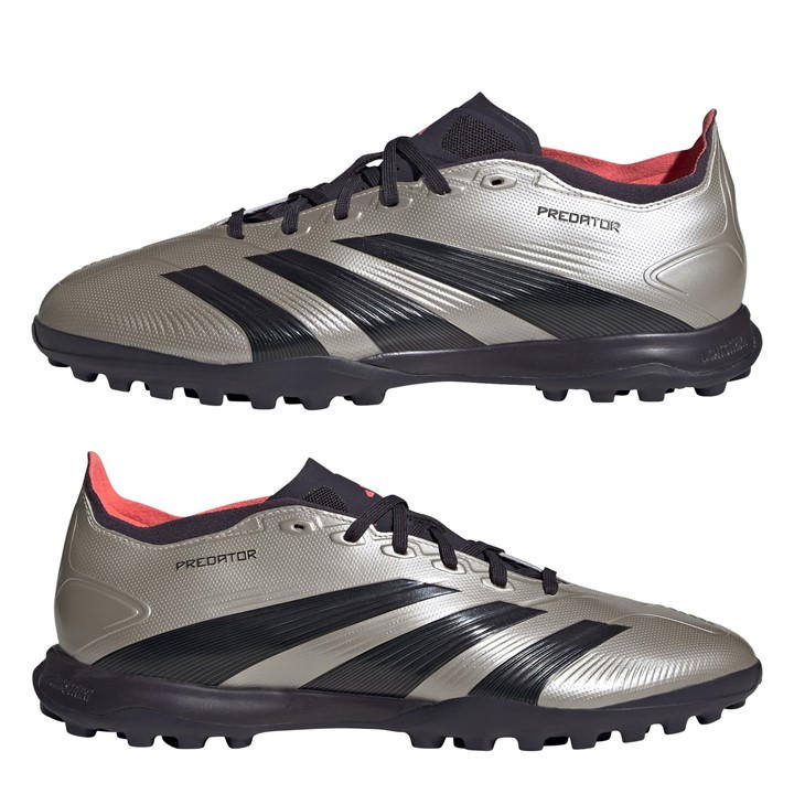 Silver/Black - adidas - Predator League Astro Turf Football Boots