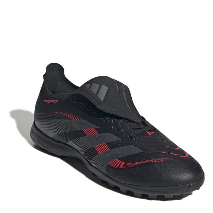 Black/Grey - adidas - Predator League Fold-Over Tongue Astro Turf Football Boots