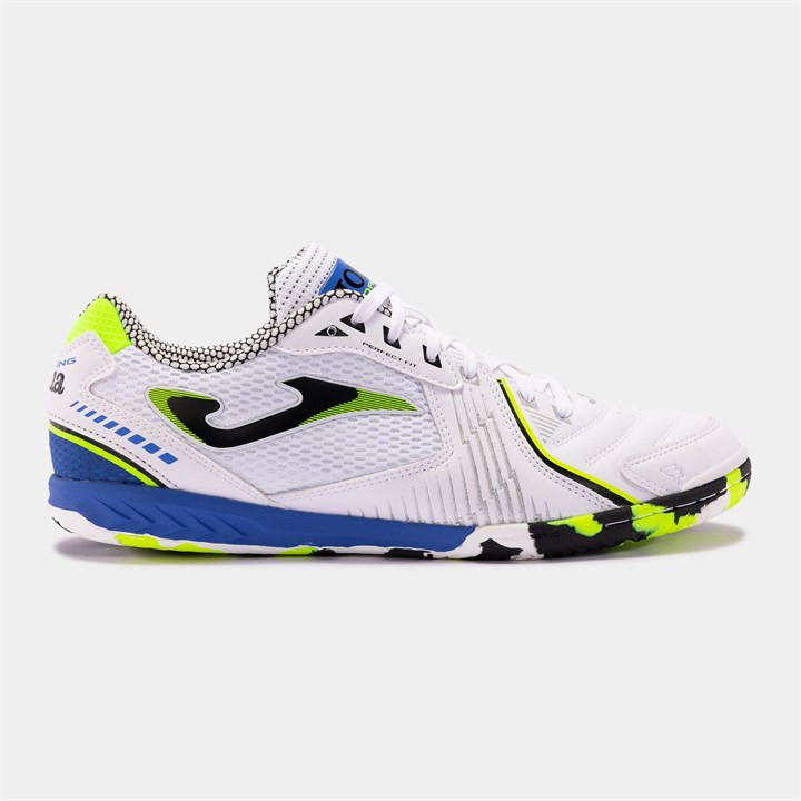 Joma Men's White Dribling 721 Indoor Football Trainers Size 8.5