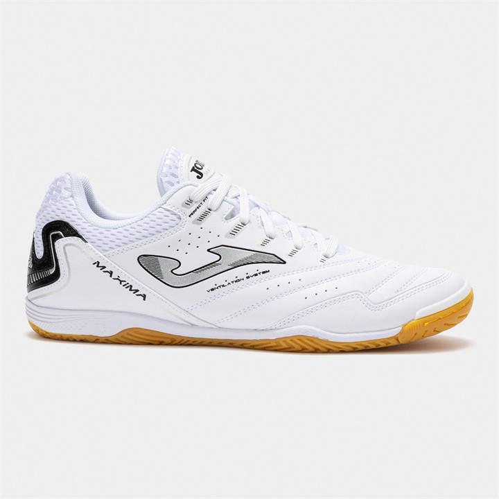 Joma Men's White Maxima Indoor Football Boots Size 10.5