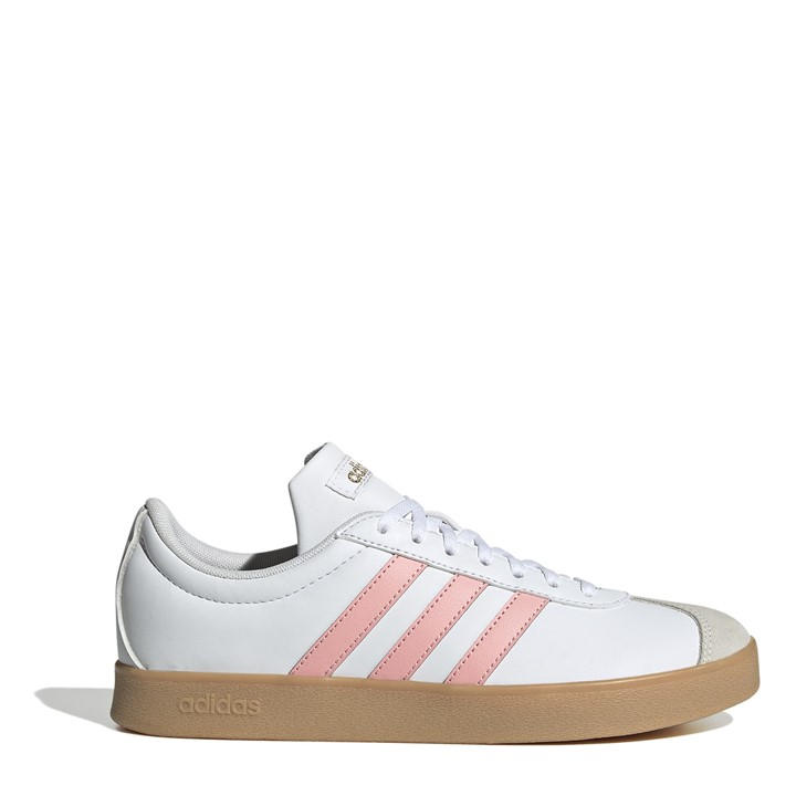 Adidas Women's White Vl Court Base Shoes Size 6.5