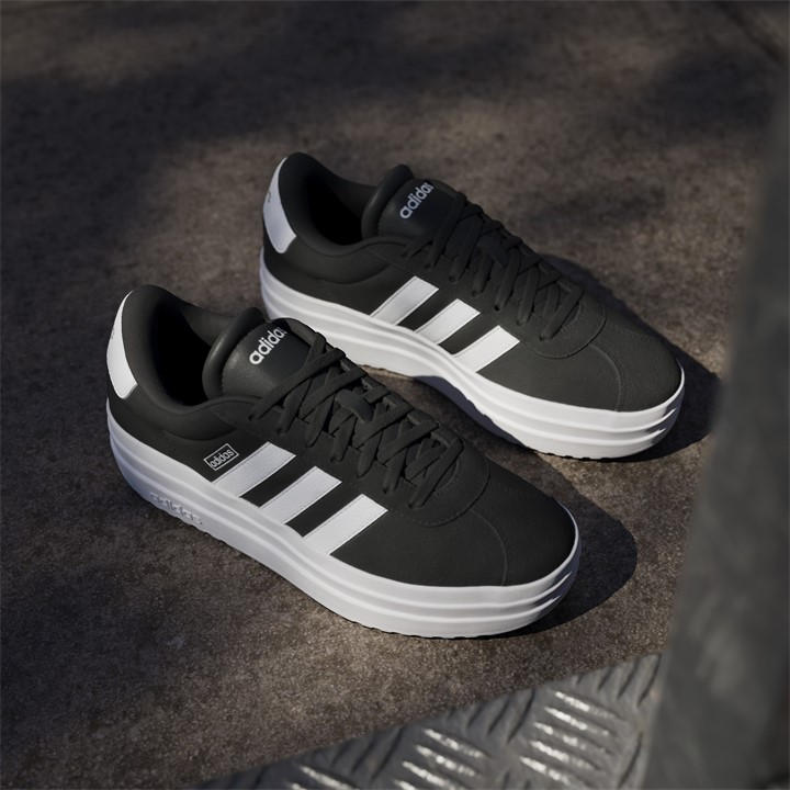 Black/White - adidas - VL Court Bold Women's Trainers