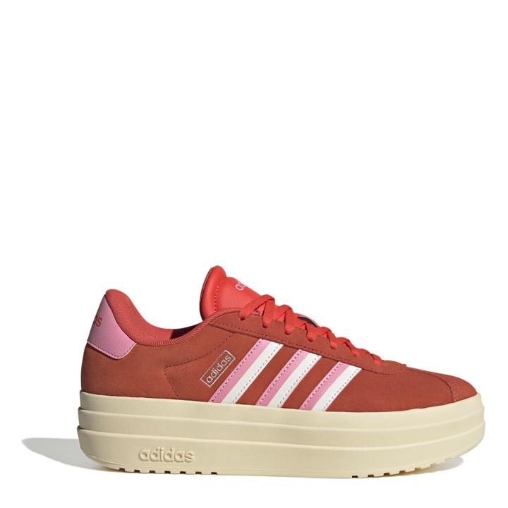 Red/Pink/White - adidas - VL Court Bold Women's Trainers