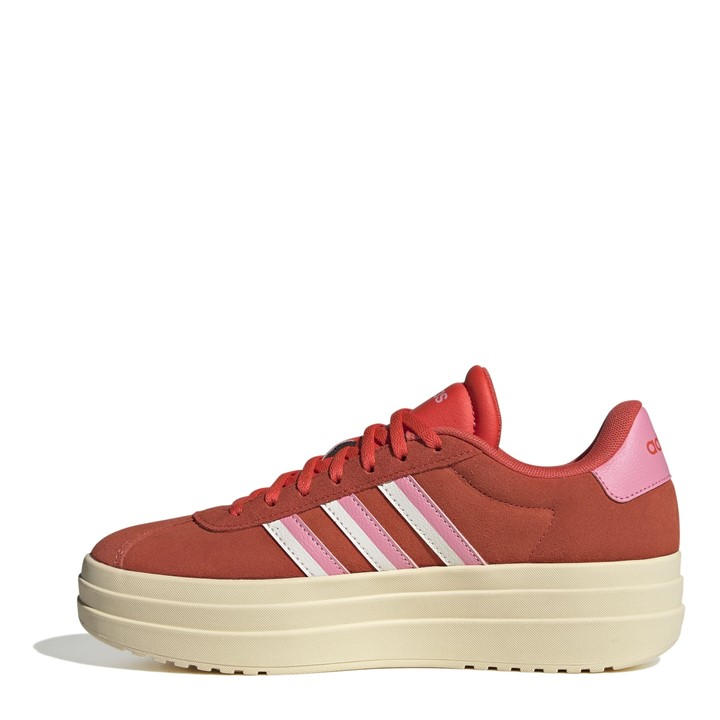 Red/Pink/White - adidas - VL Court Bold Women's Trainers