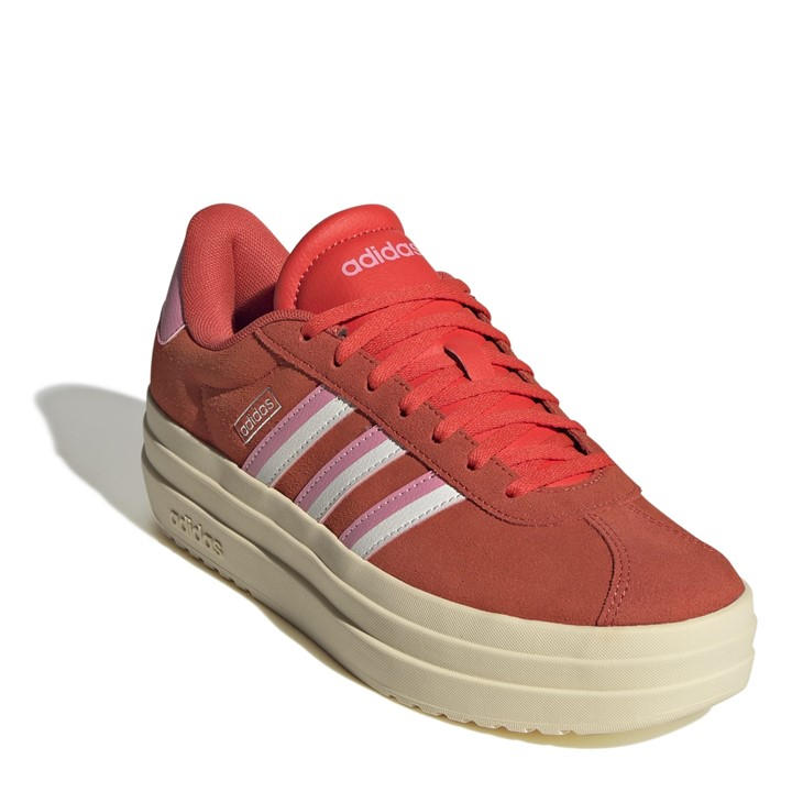 Red/Pink/White - adidas - VL Court Bold Women's Trainers