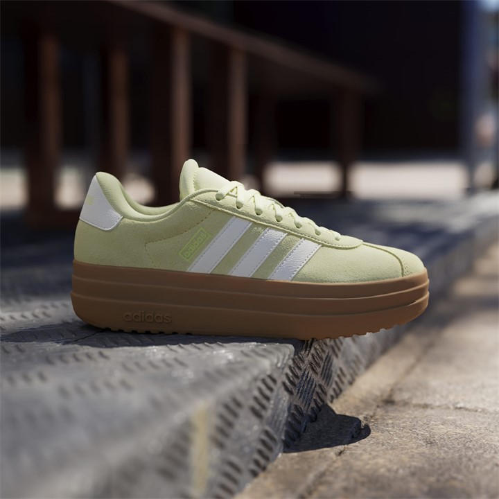 Yellow/Wht/Gum - adidas - VL Court Bold Women's Trainers