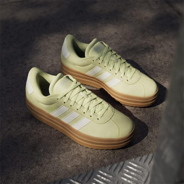 Yellow/Wht/Gum - adidas - VL Court Bold Women's Trainers