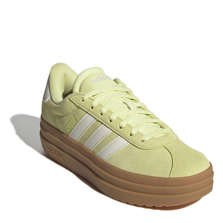 Yellow/Wht/Gum - adidas - VL Court Bold Women's Trainers