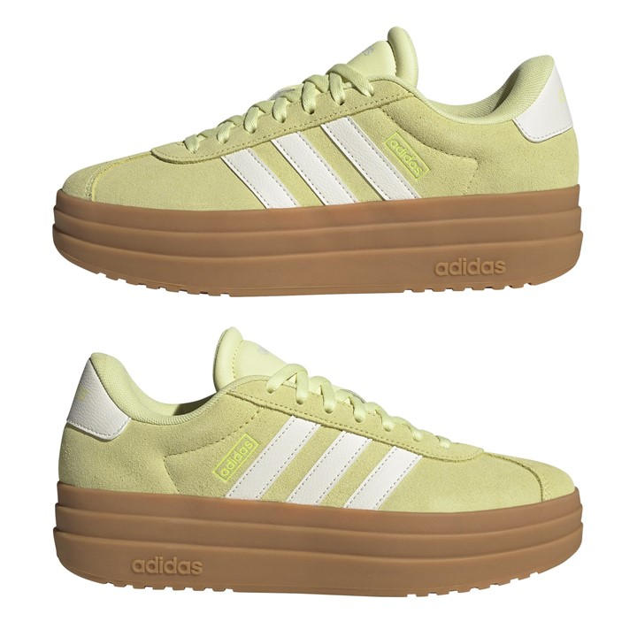 Yellow/Wht/Gum - adidas - VL Court Bold Women's Trainers