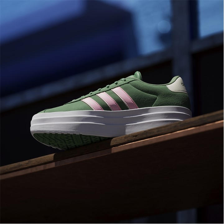 Green/Pink - adidas - VL Court Bold Women's Trainers