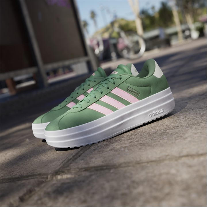 Green/Pink - adidas - VL Court Bold Women's Trainers