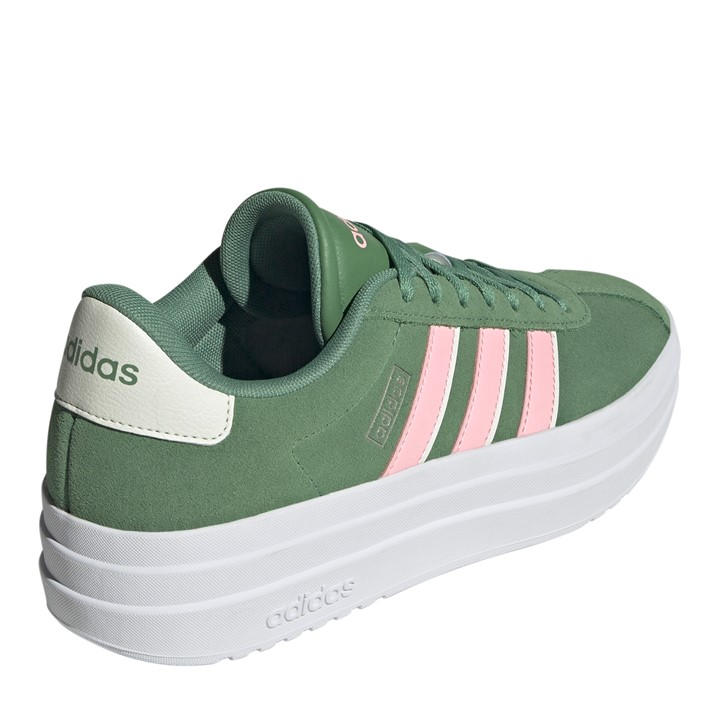 Green/Pink - adidas - VL Court Bold Women's Trainers