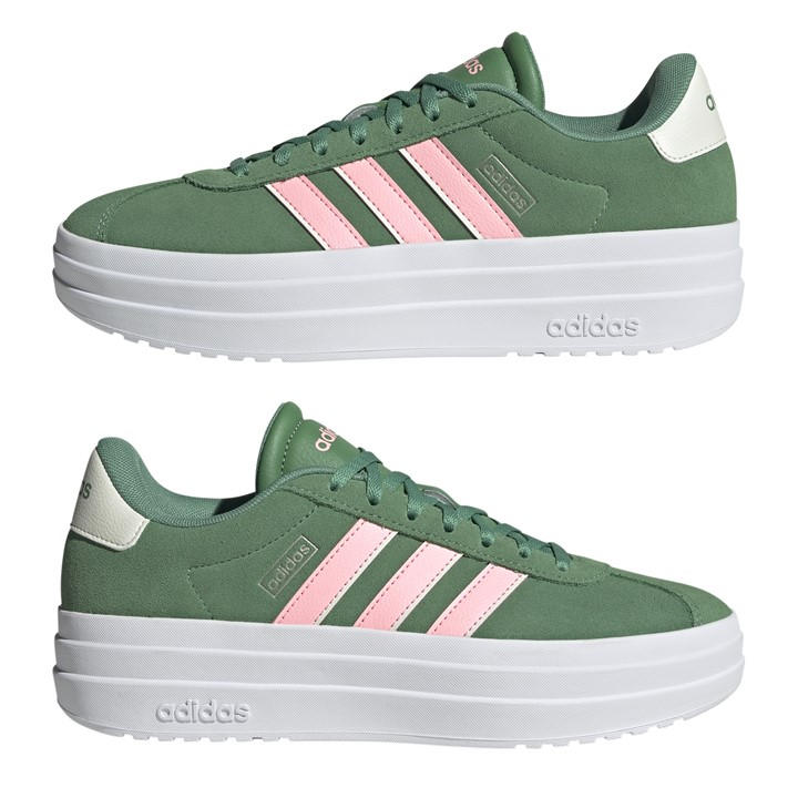 Green/Pink - adidas - VL Court Bold Women's Trainers