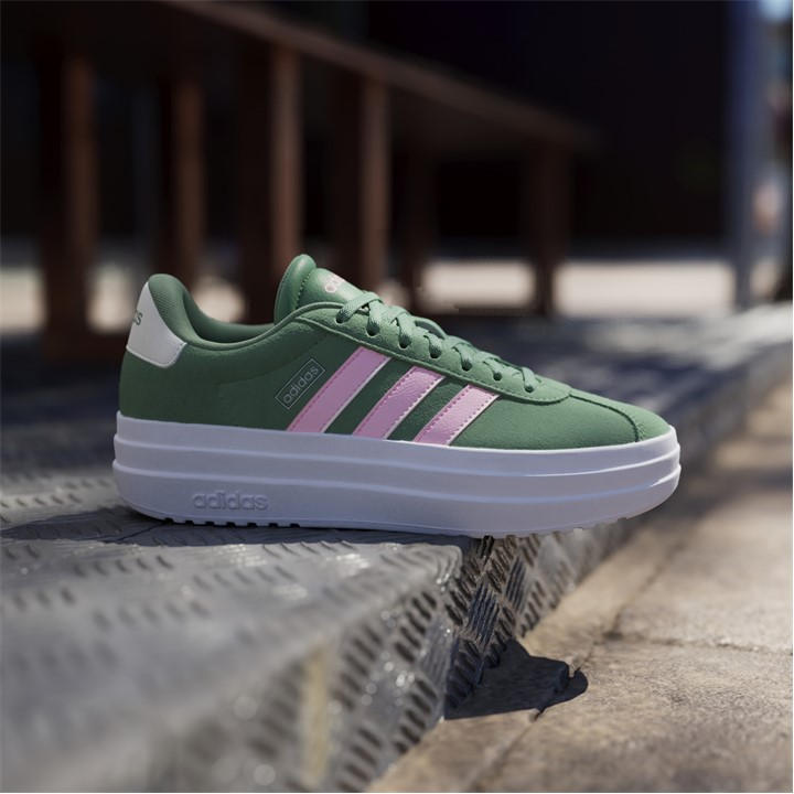 Green/Pink - adidas - VL Court Bold Women's Trainers