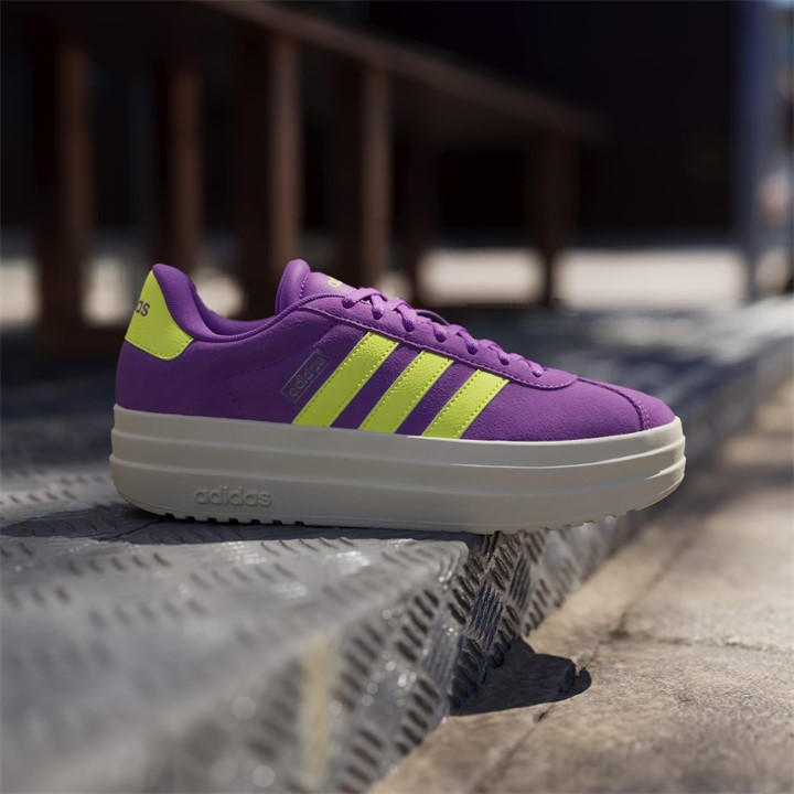 Purple/Lime - adidas - VL Court Bold Women's Trainers